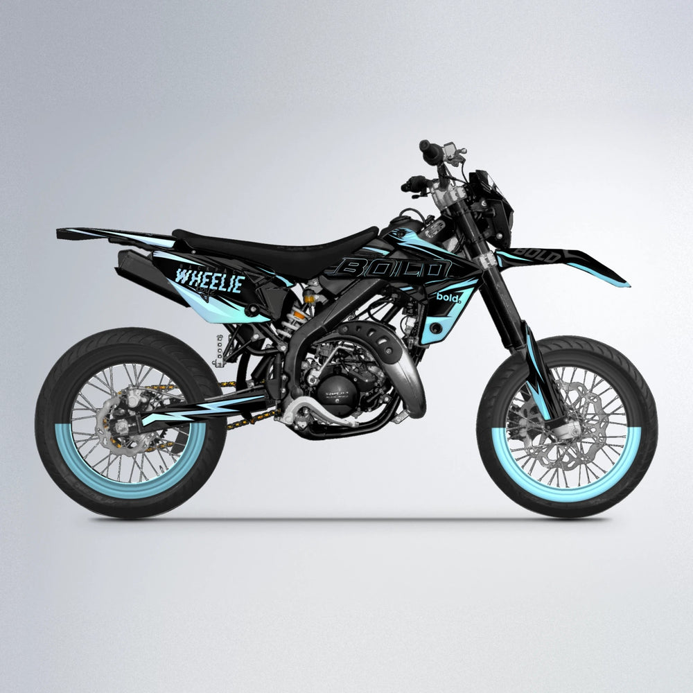 STORM Rieju MRT supermoto graphics kit in Mint