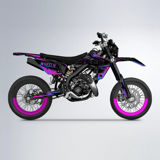 STORM Rieju MRT supermoto graphics kit in Pink