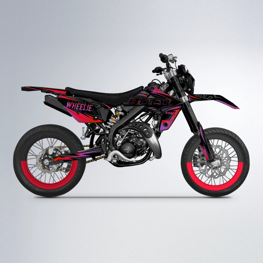 STORM Rieju MRT supermoto graphics kit in Red