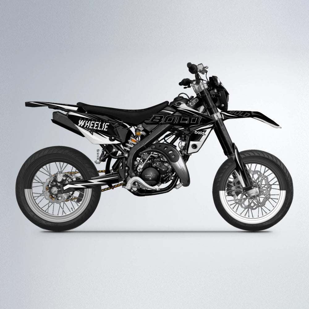 STORM Rieju MRT supermoto graphics kit in White