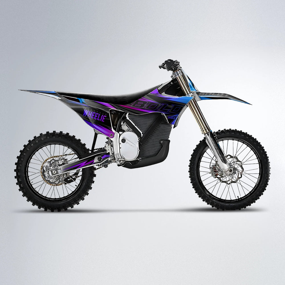 STORM Stark Varg MX motocross graphics kit in Blue Purple Fade