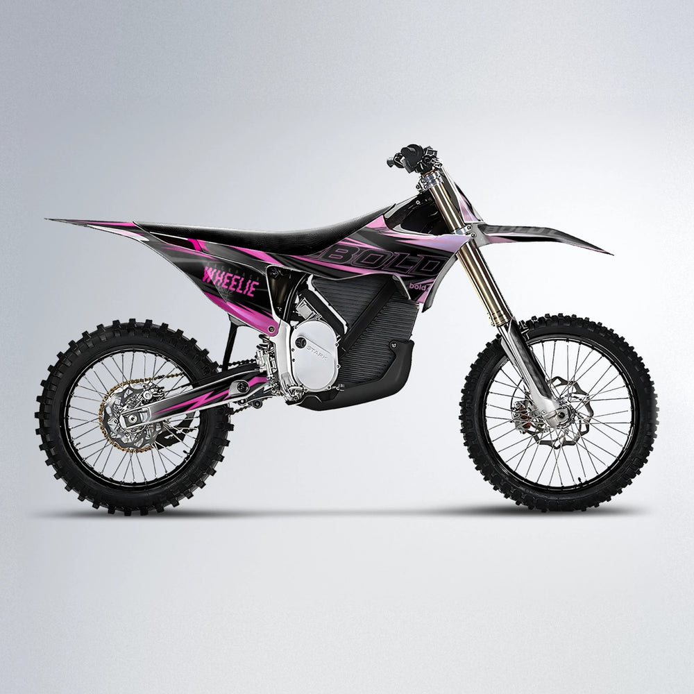 STORM Stark Varg MX motocross graphics kit in Flamingo