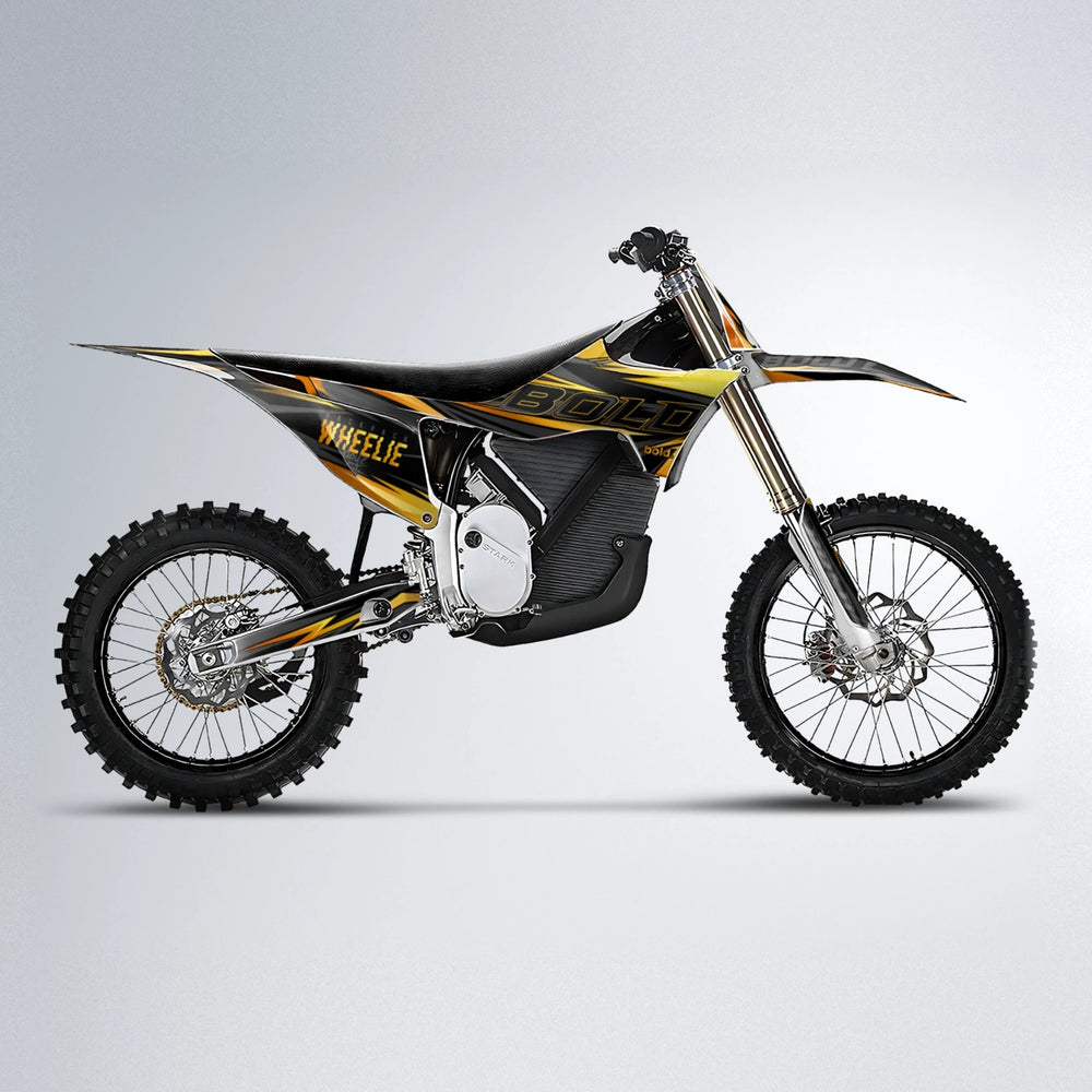 STORM Stark Varg MX motocross graphics kit in Orange & Yellow