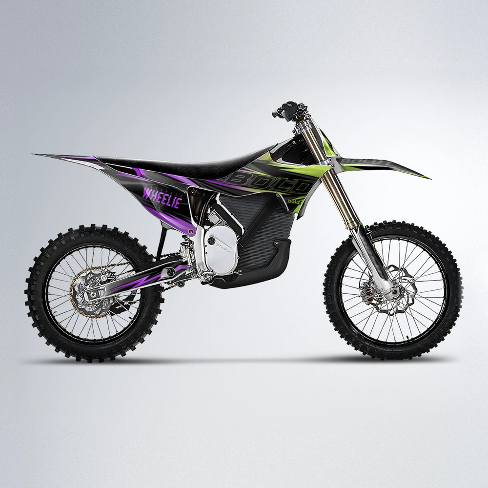 STORM Stark Varg MX motocross graphics kit in Purple & Yellow