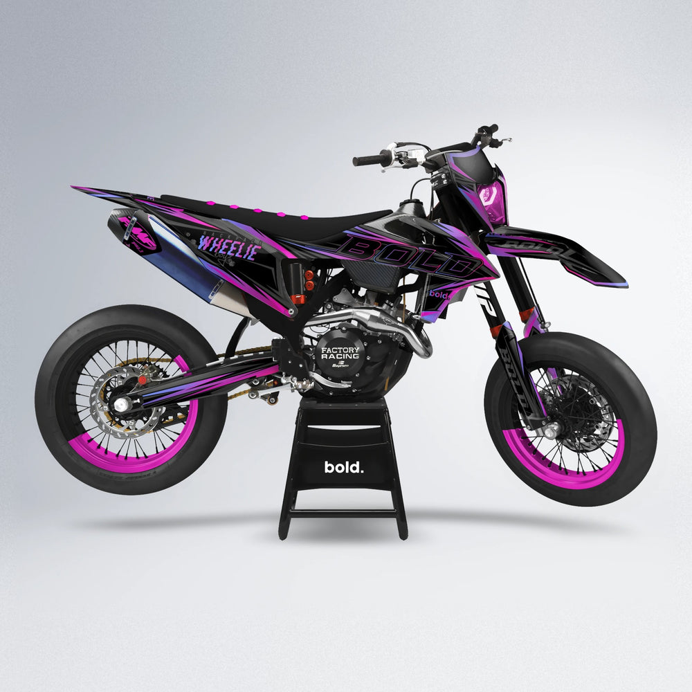 STORM supermoto graphics kit in Purple