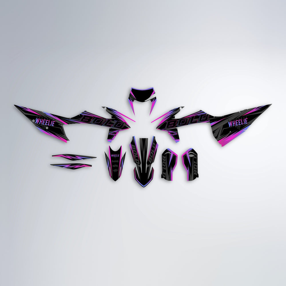 STORM graphics kit parts layout in Purple