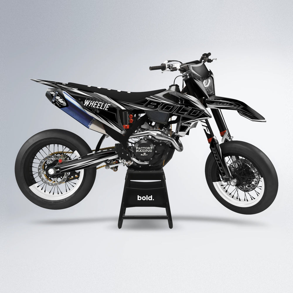 STORM supermoto graphics kit in White