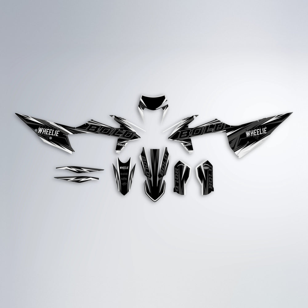STORM graphics kit parts layout in White
