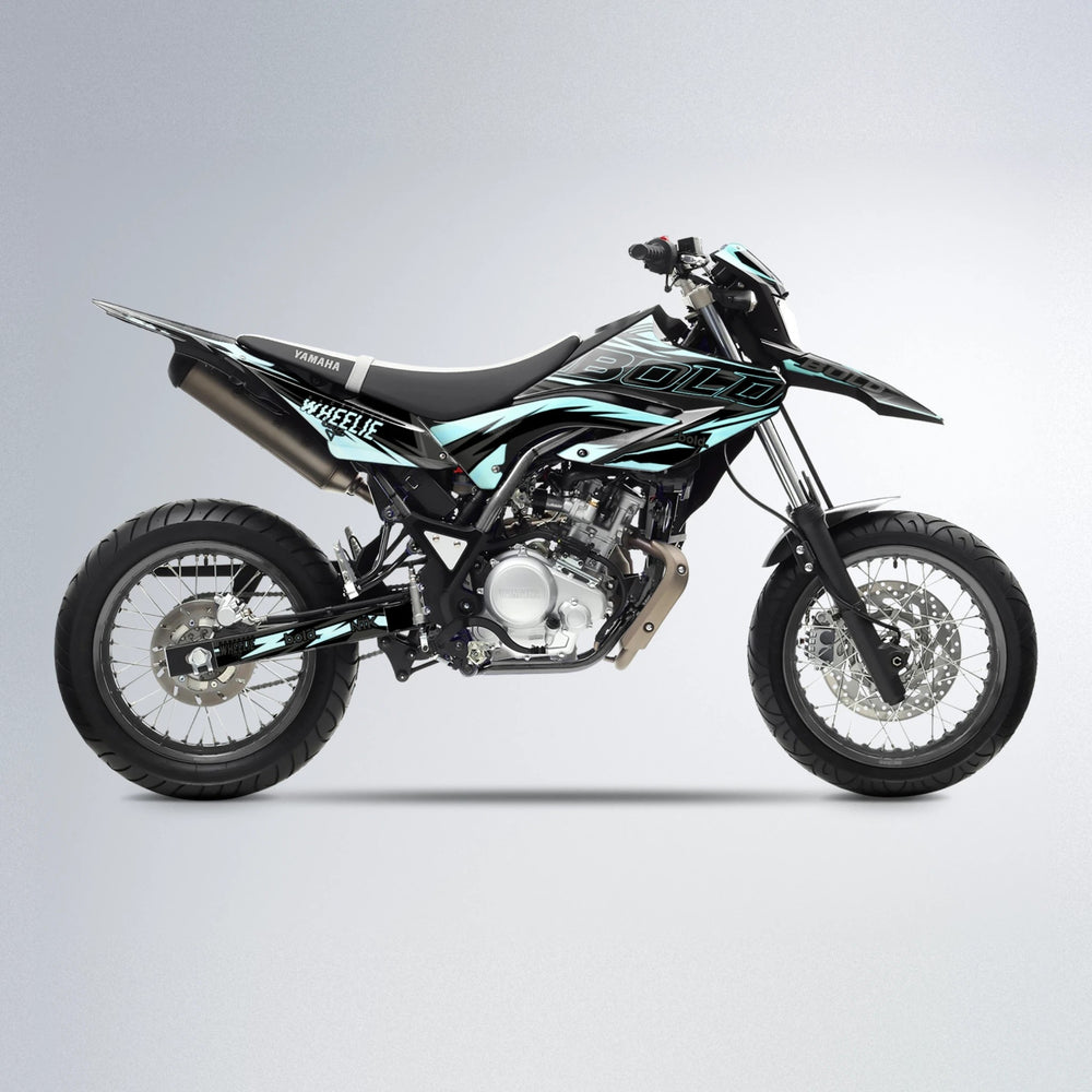 STORM Yamaha WR 125X supermoto graphics kit in Mint
