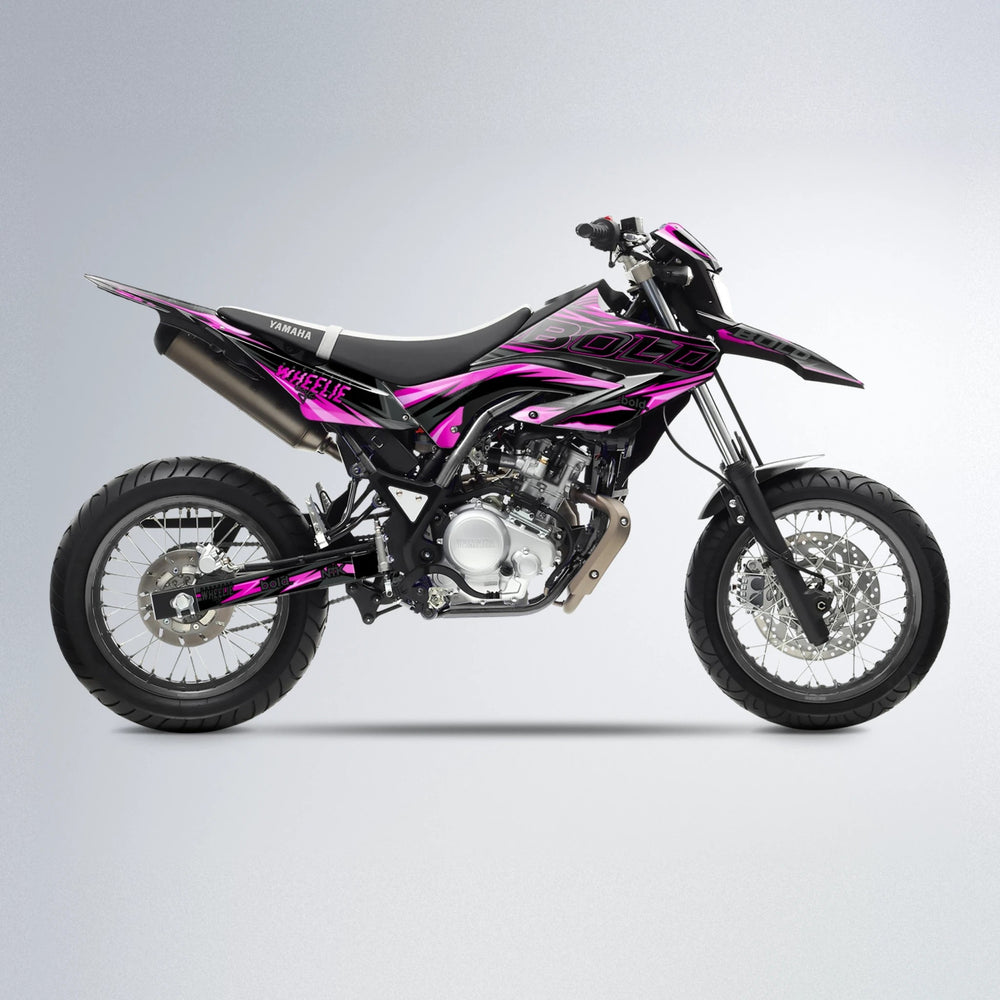 STORM Yamaha WR 125X supermoto graphics kit in Pink