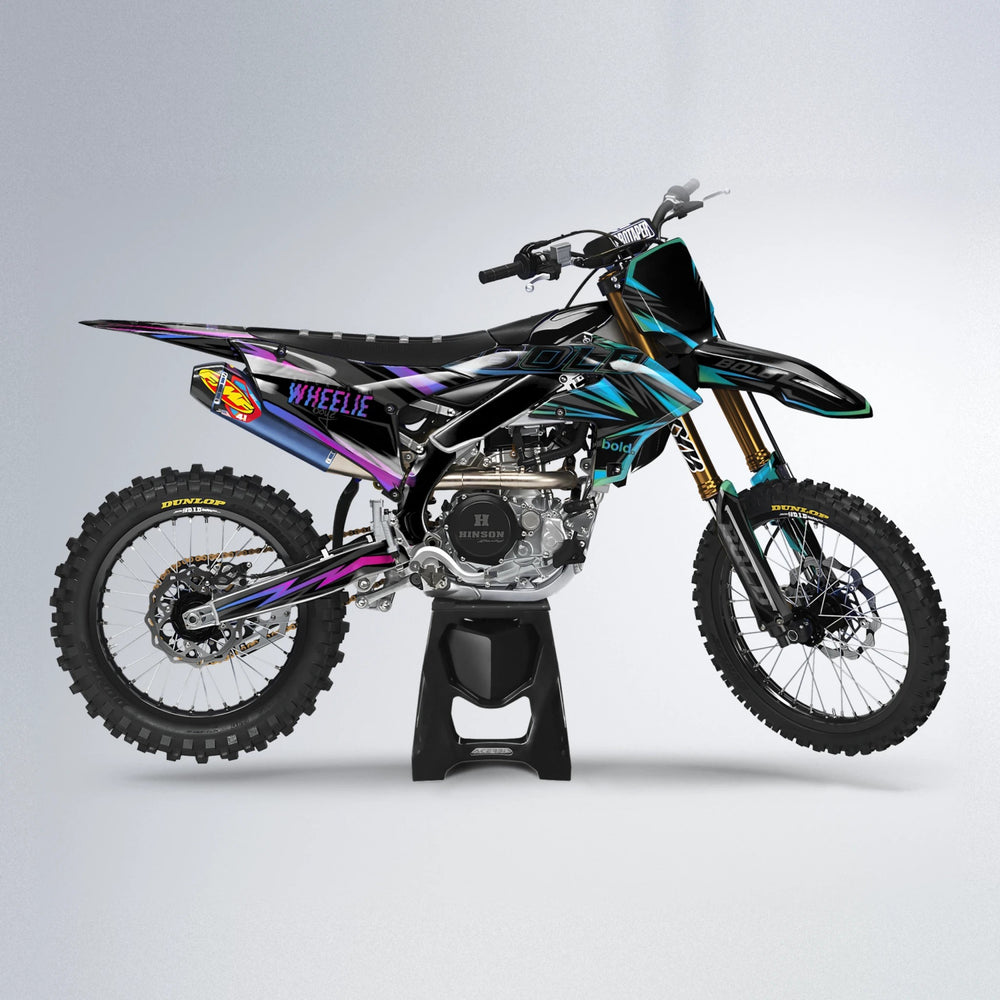 STORM Yamaha YZF MX motocross graphics kit in Pink & Light Blue