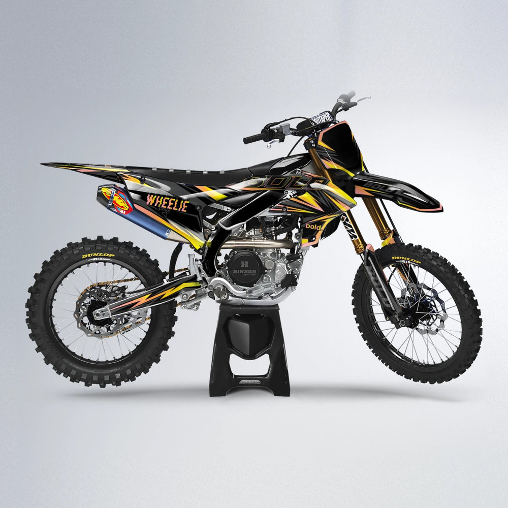 STORM Yamaha YZF MX motocross graphics kit in Yellow