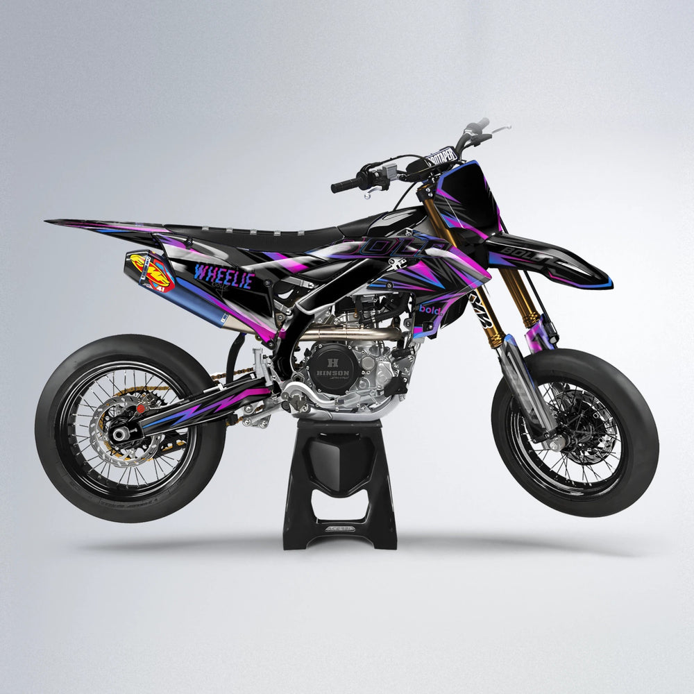 STORM Yamaha YZF SM supermoto graphics kit in Pink