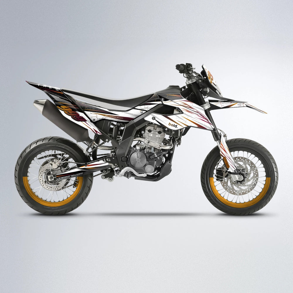 SUNRISE Aprilia SX 125 supermoto graphics kit in Black & Red