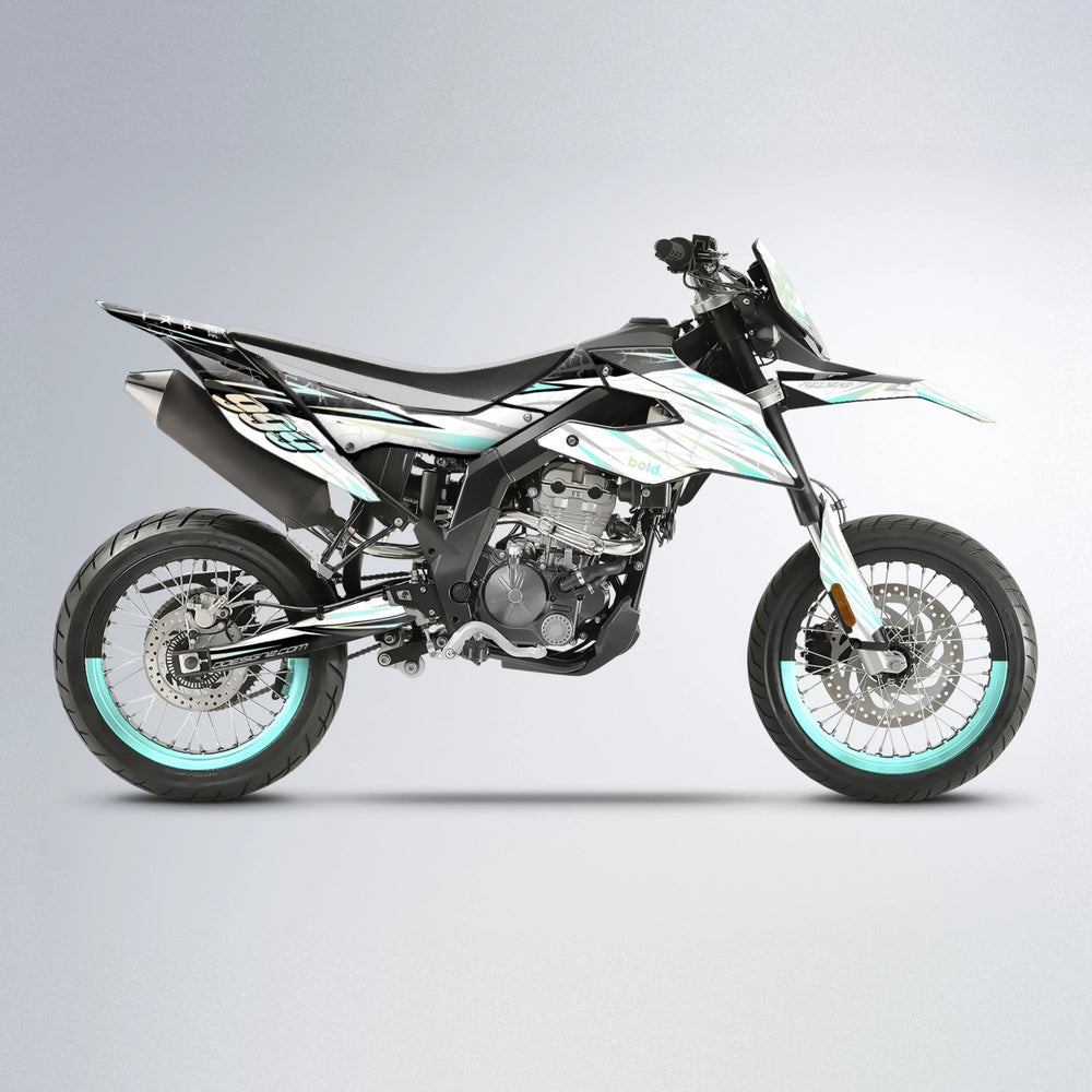 SUNRISE Aprilia SX 125 supermoto graphics kit in Mint