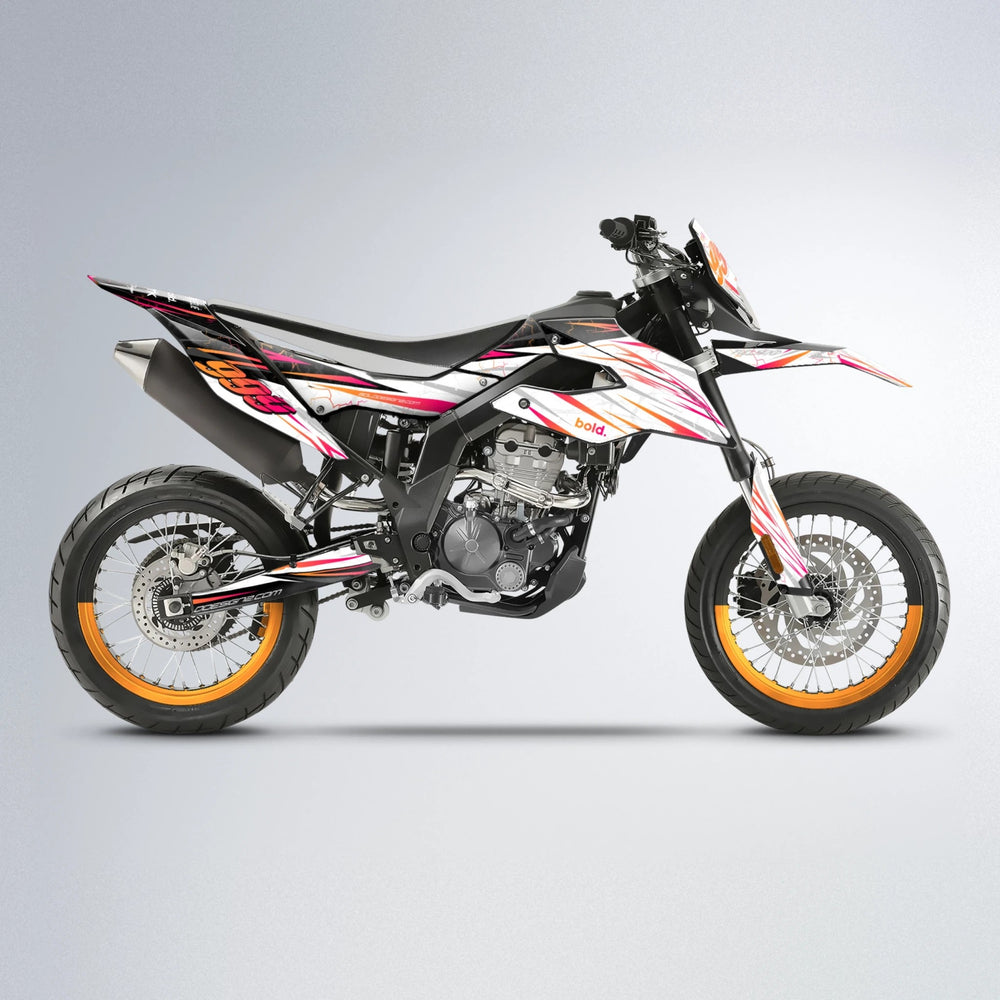 SUNRISE Aprilia SX 125 supermoto graphics kit in Red