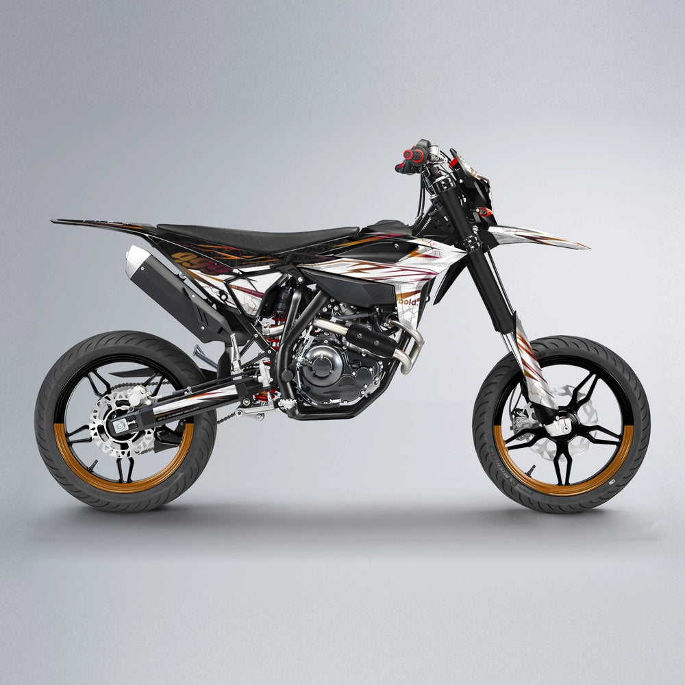SUNRISE Beta supermoto graphics kit in Black & Red