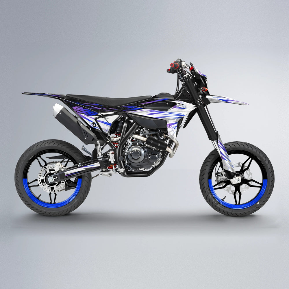 SUNRISE Beta supermoto graphics kit in Blue