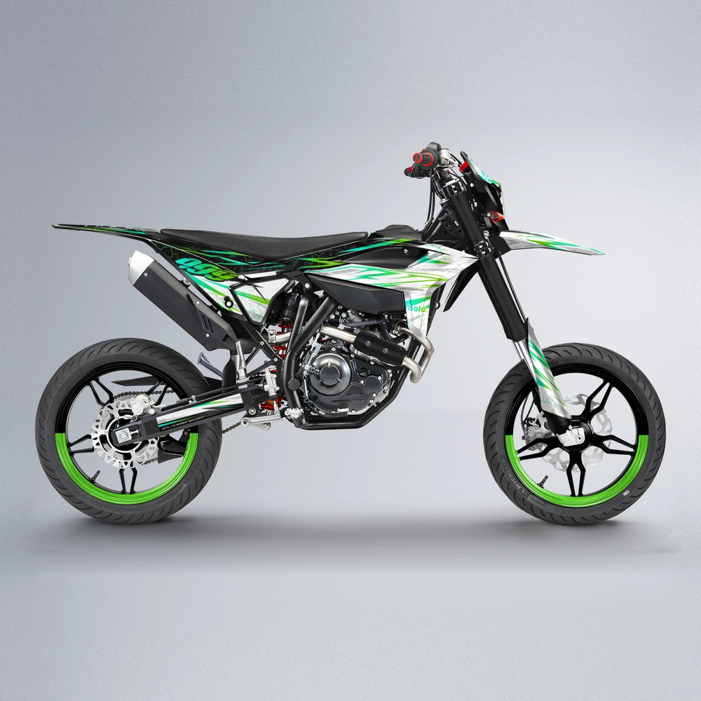 SUNRISE Beta supermoto graphics kit in Green