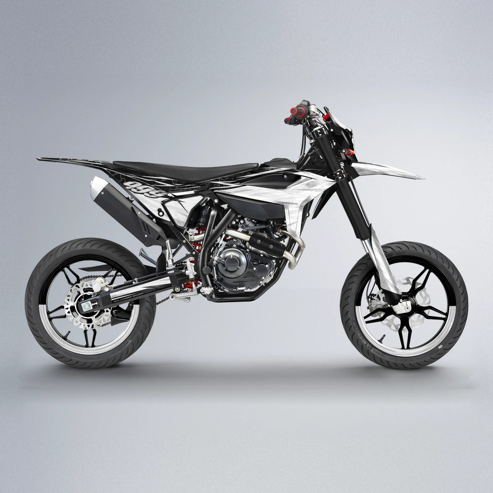 SUNRISE Beta supermoto graphics kit in White