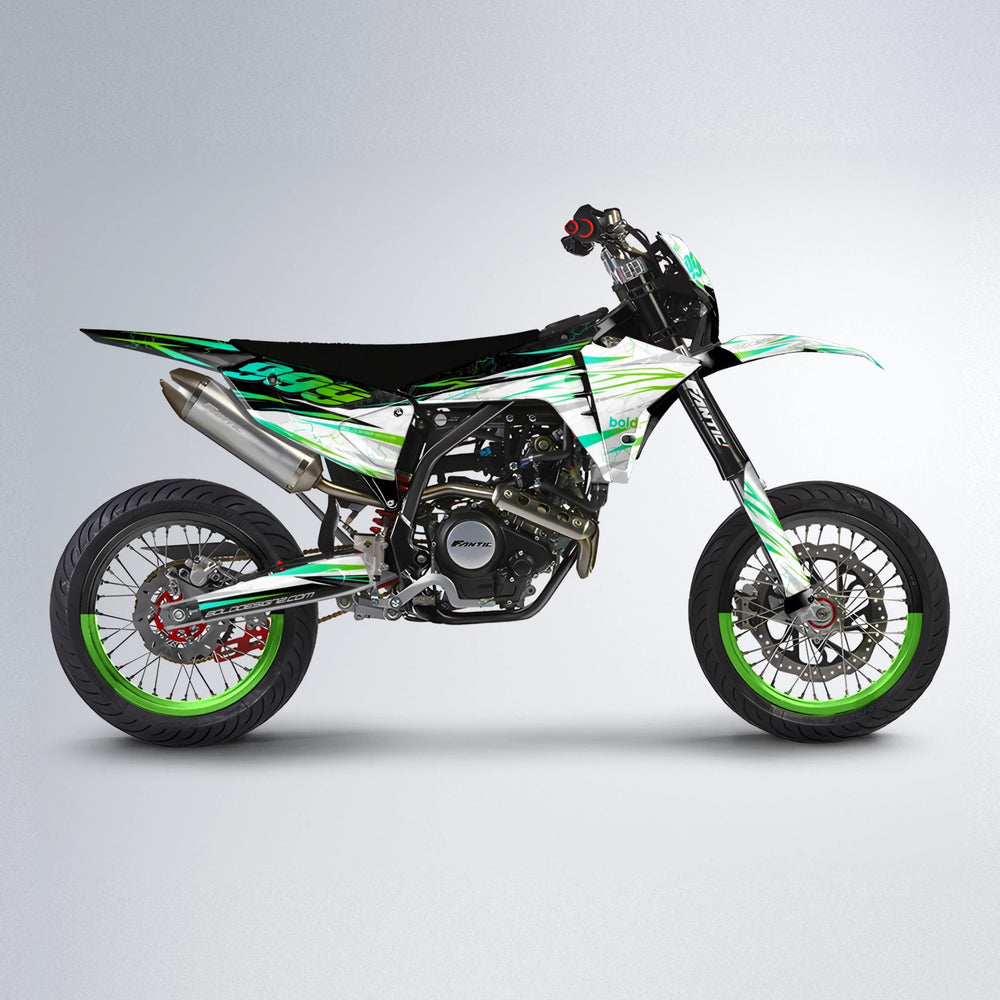 SUNRISE Fantic supermoto graphics kit in Green