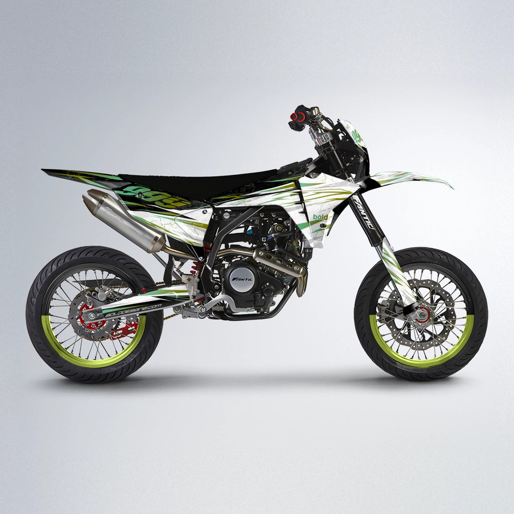 SUNRISE Fantic supermoto graphics kit in Olive