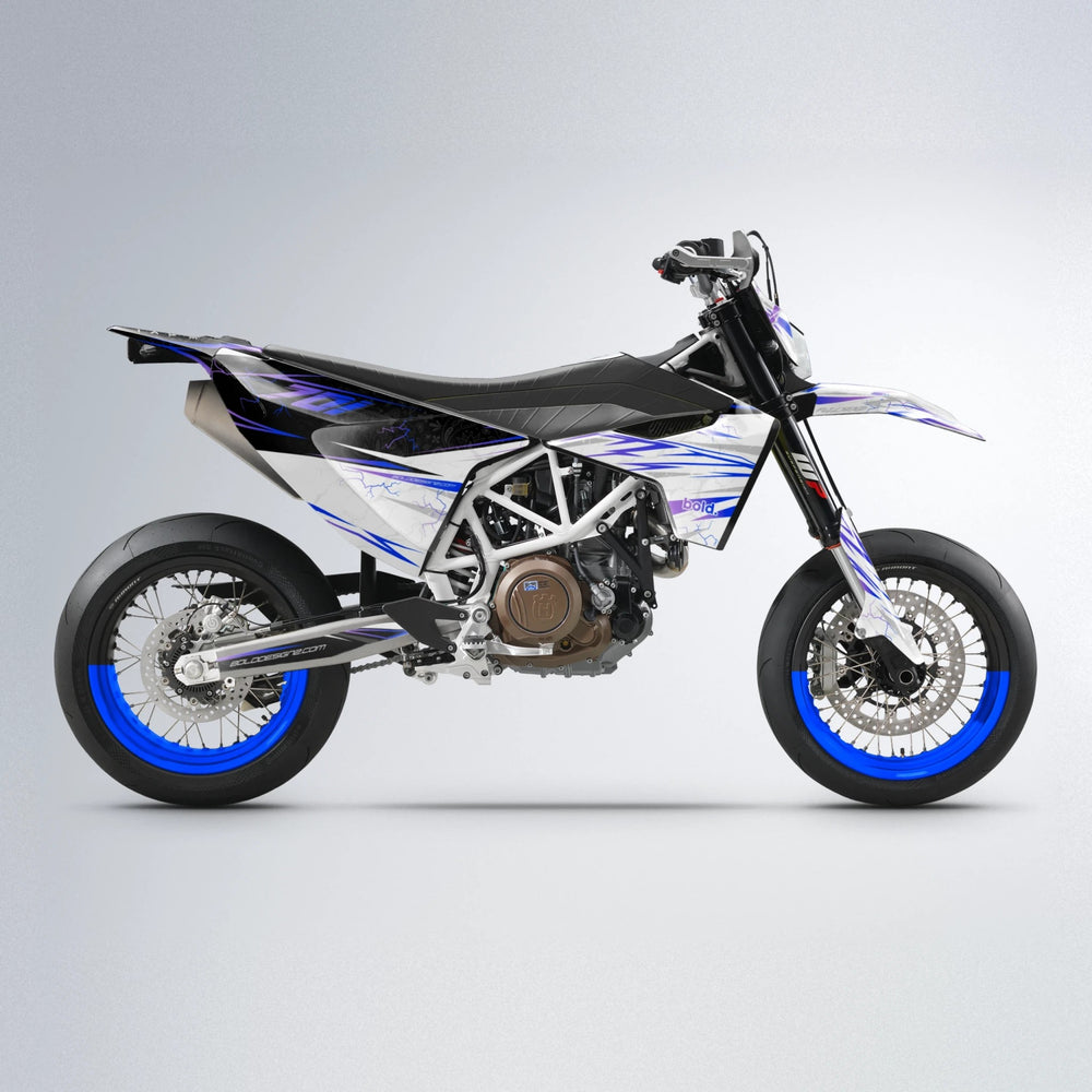 SUNRISE Husqvarna 701 supermoto graphics kit in Blue