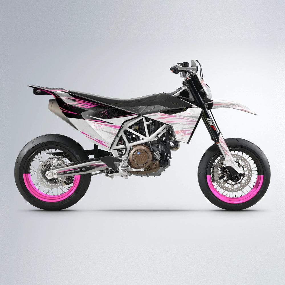 SUNRISE Husqvarna 701 supermoto graphics kit in Flamingo