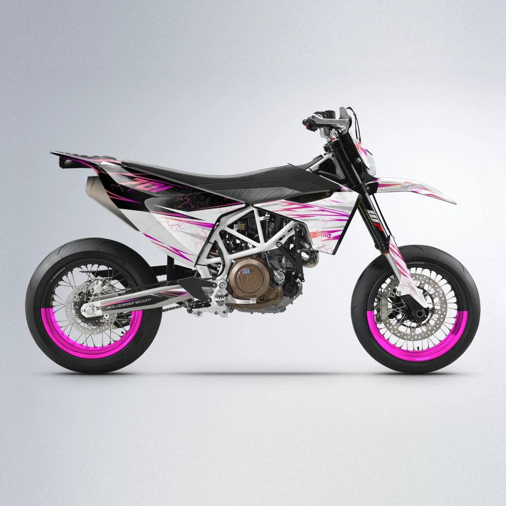 SUNRISE Husqvarna 701 supermoto graphics kit in Pink