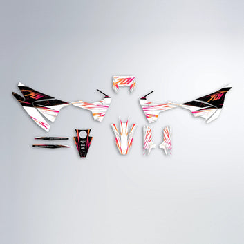 SUNRISE Husqvarna 701 graphics kit parts layout in Red