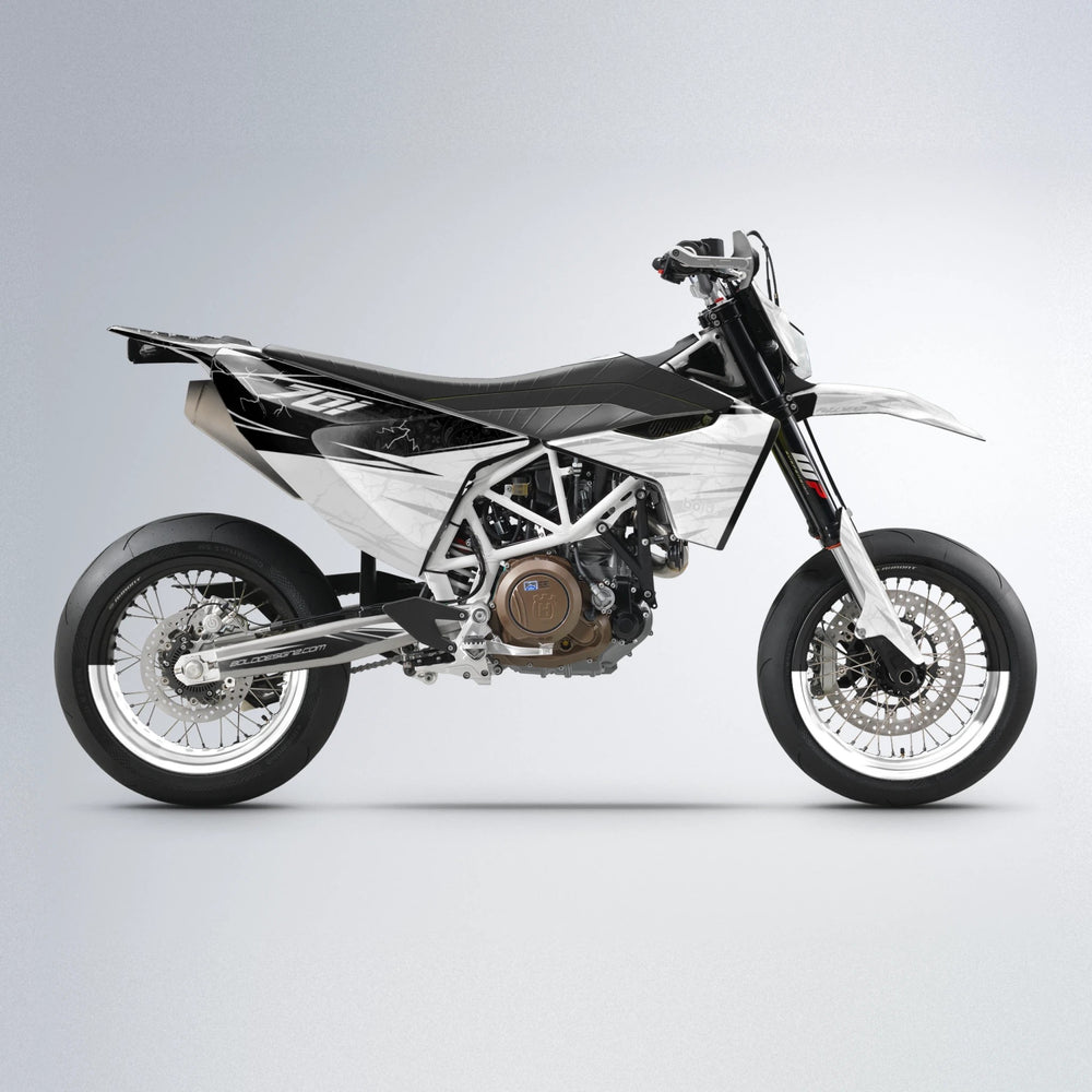 SUNRISE Husqvarna 701 supermoto graphics kit in White