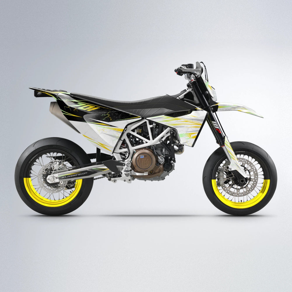 SUNRISE Husqvarna 701 supermoto graphics kit in Yellow