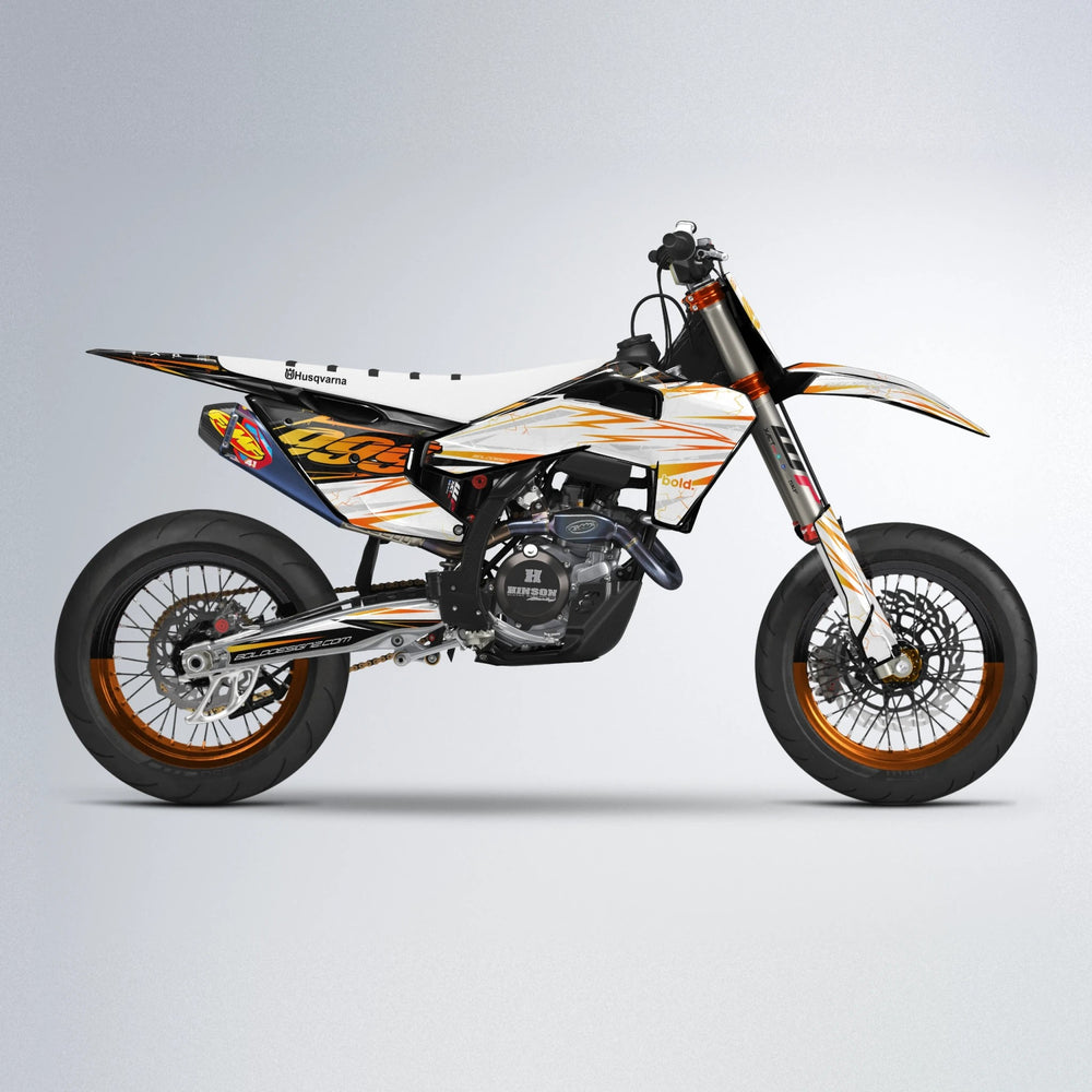 SUNRISE Husqvarna FE/TE supermoto graphics kit in Orange