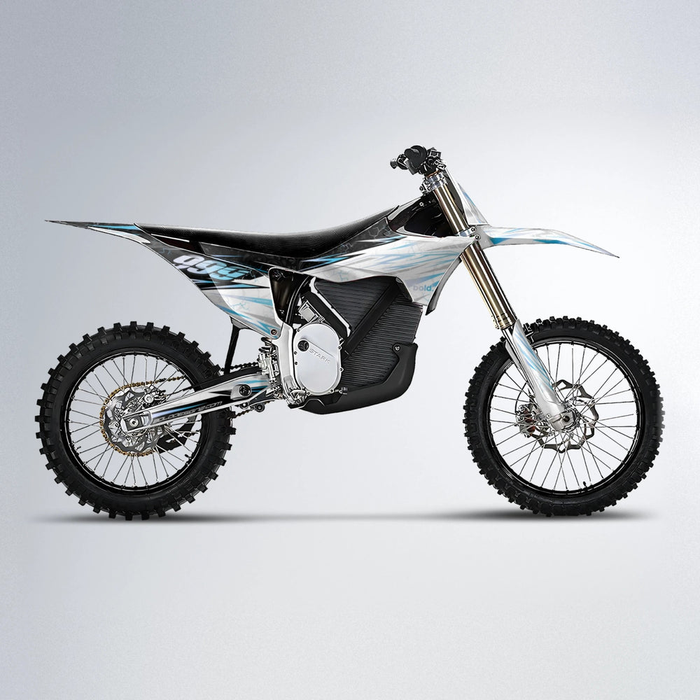SUNRISE Stark Varg MX motocross graphics kit in Light Blue & White