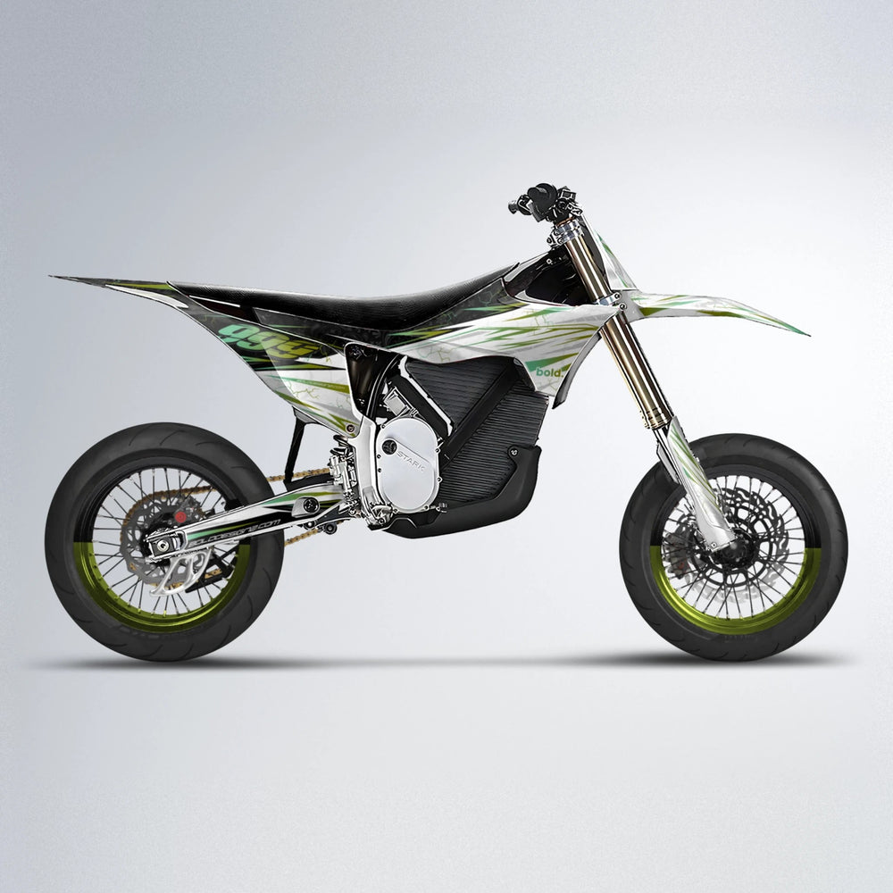 SUNRISE Stark Varg SM supermoto graphics kit in Olive