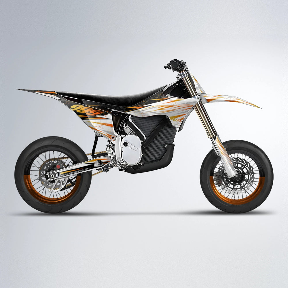 SUNRISE Stark Varg SM supermoto graphics kit in Orange