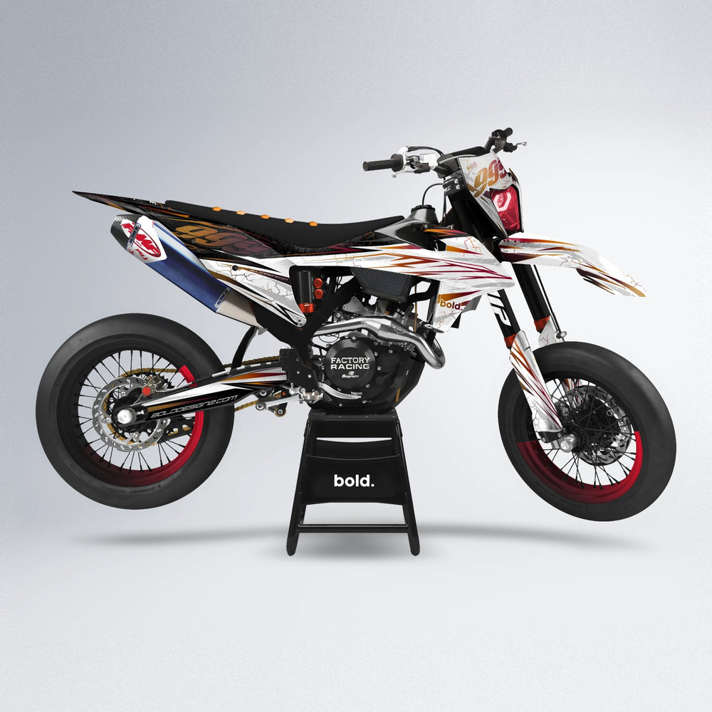SUNRISE supermoto graphics kit in Black & Red