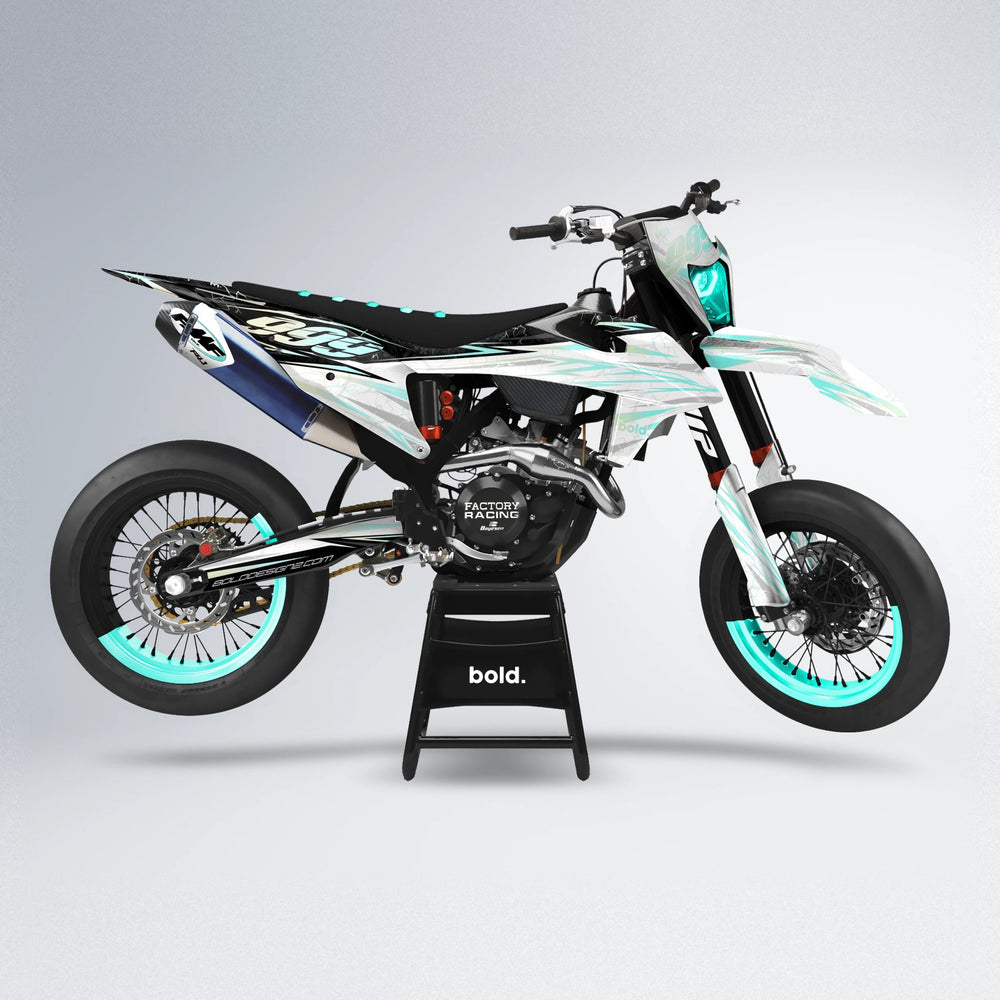 SUNRISE supermoto graphics kit in Mint