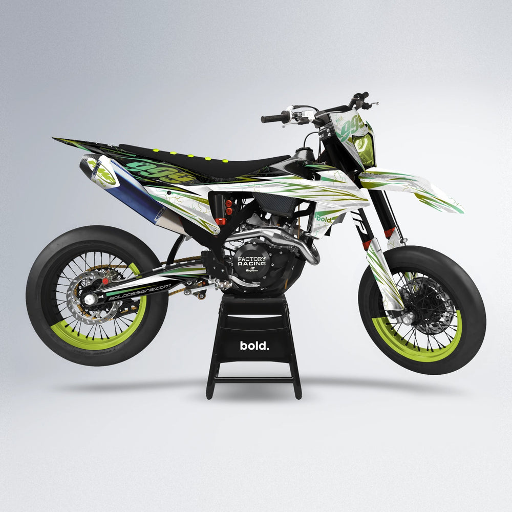 SUNRISE supermoto graphics kit in Olive