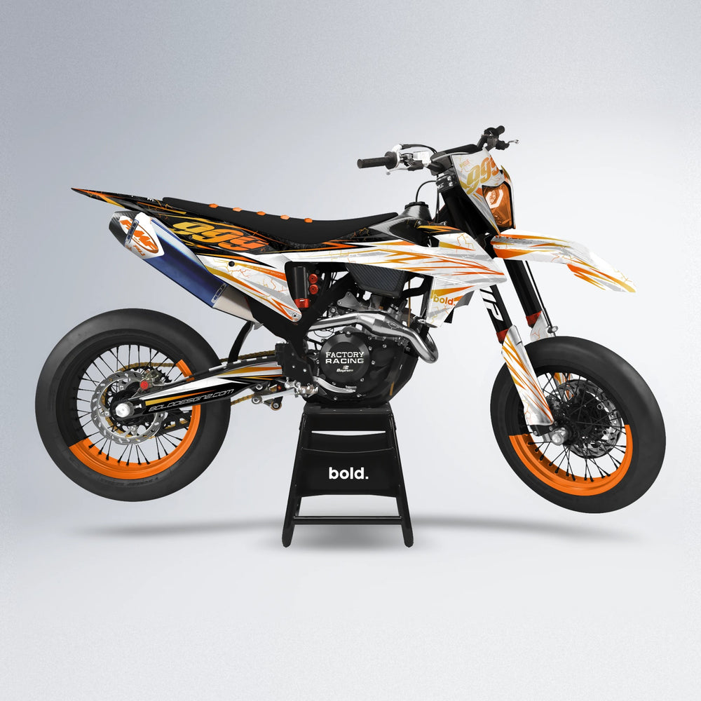 SUNRISE supermoto graphics kit in Orange