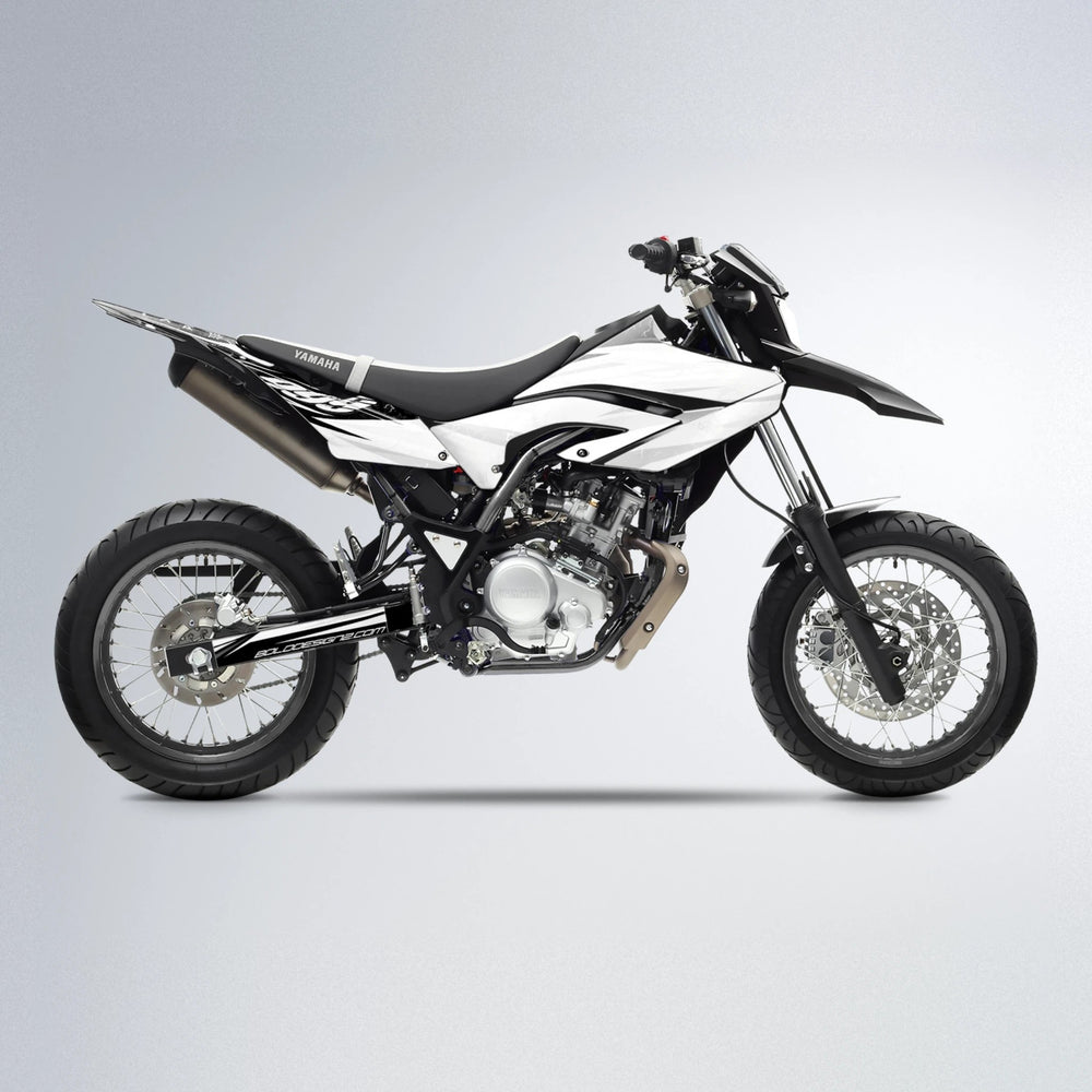 SUNRISE Yamaha WR 125X supermoto graphics kit in White