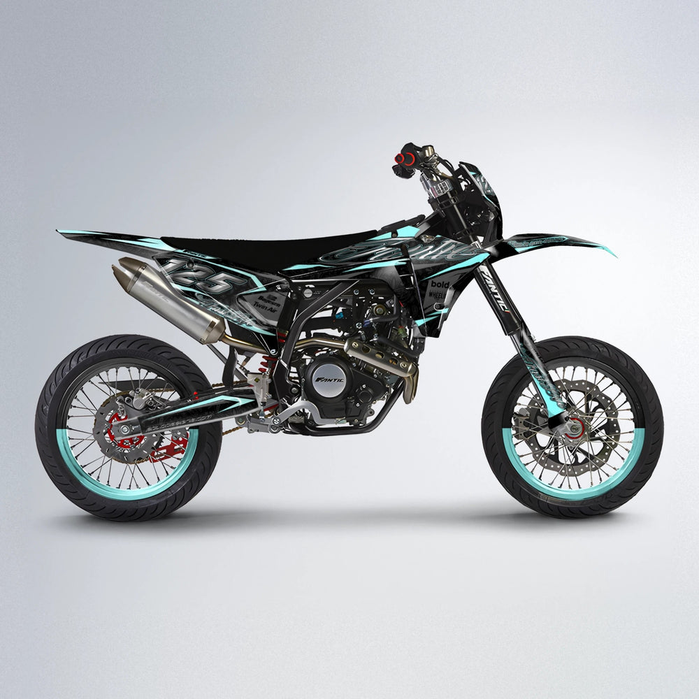 TASK Fantic supermoto graphics kit in Mint