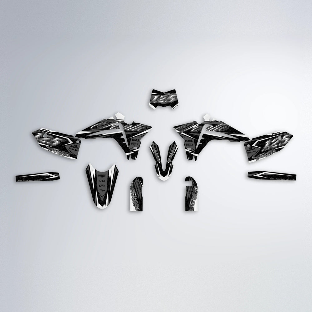 TASK Fantic graphics kit parts layout in White