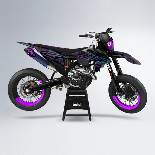 TECHNO supermoto graphics kit in Pink