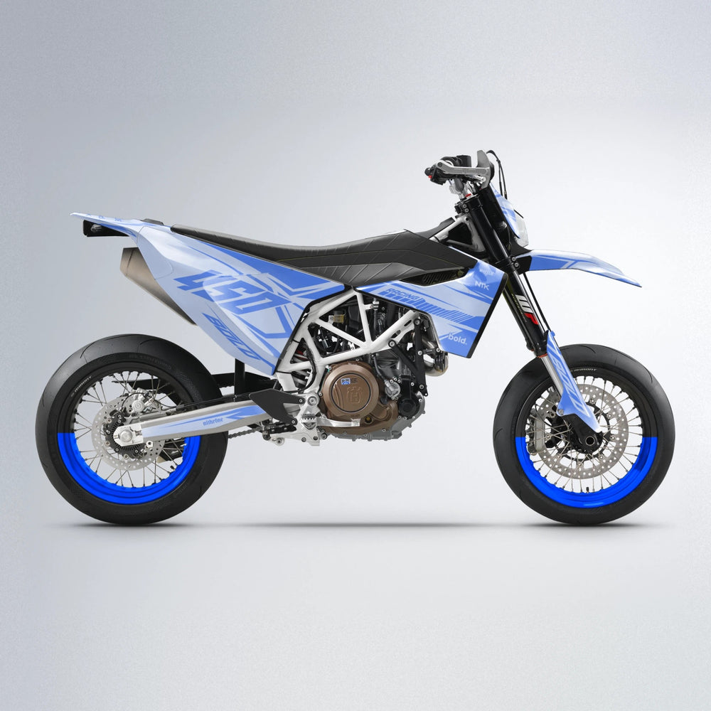 TEMPEST Husqvarna 701 supermoto graphics kit in Blue