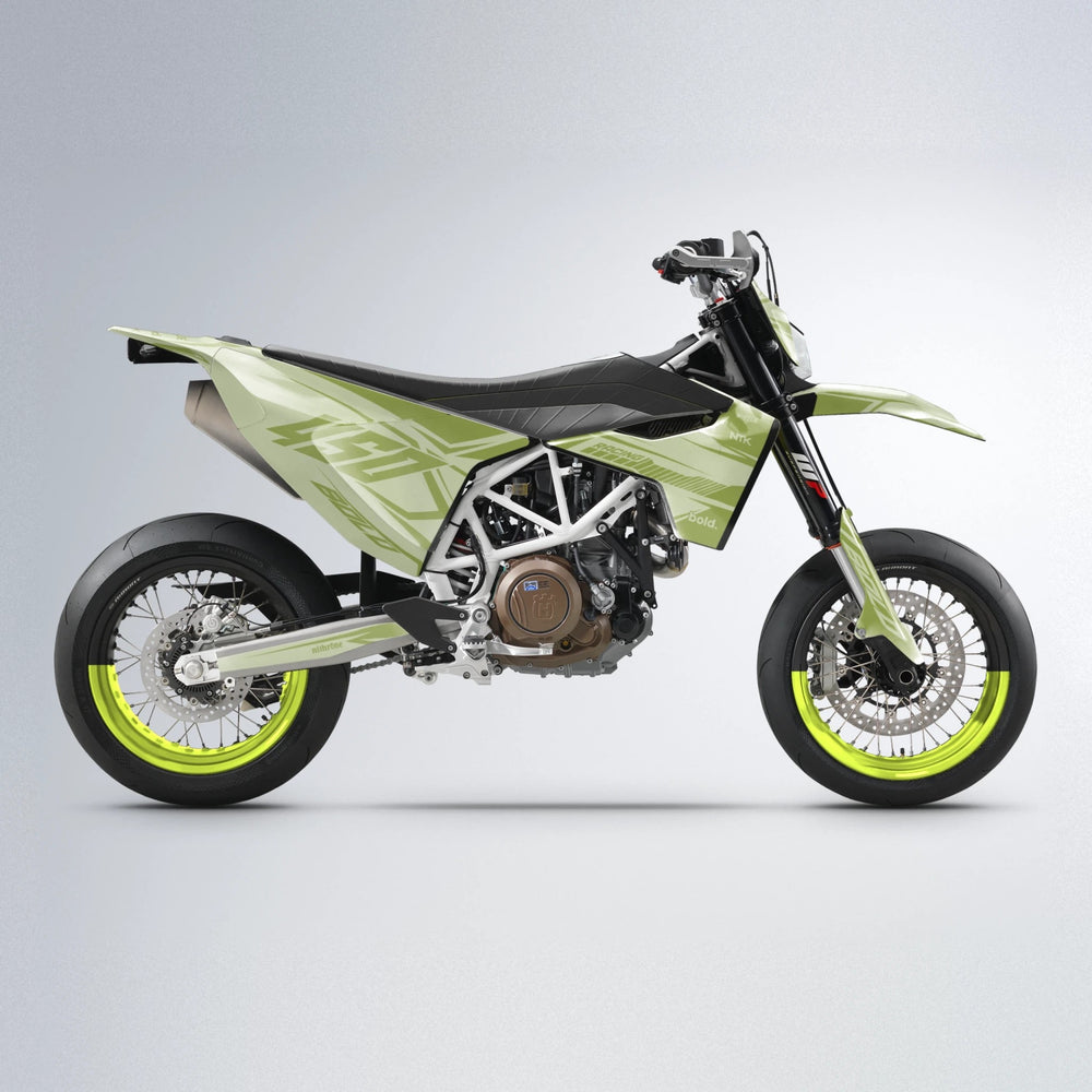 TEMPEST Husqvarna 701 supermoto graphics kit in Olive