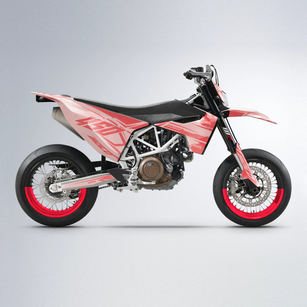 TEMPEST Husqvarna 701 supermoto graphics kit in Red