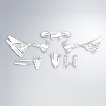 TEMPEST Husqvarna 701 graphics kit parts layout in White