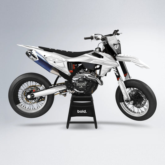 TEMPEST supermoto graphics kit in Silver