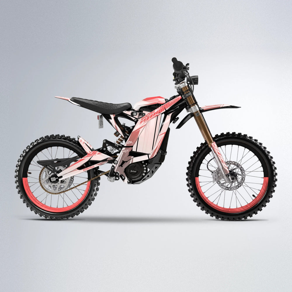 TEMPEST Sur-Ron Light Bee motocross graphics kit in Black & Red